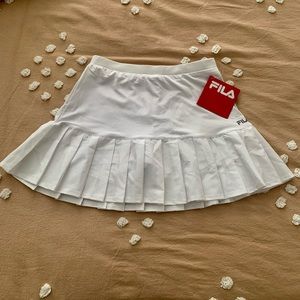 NWT FILA White Pleated Tennis Golf Skirt